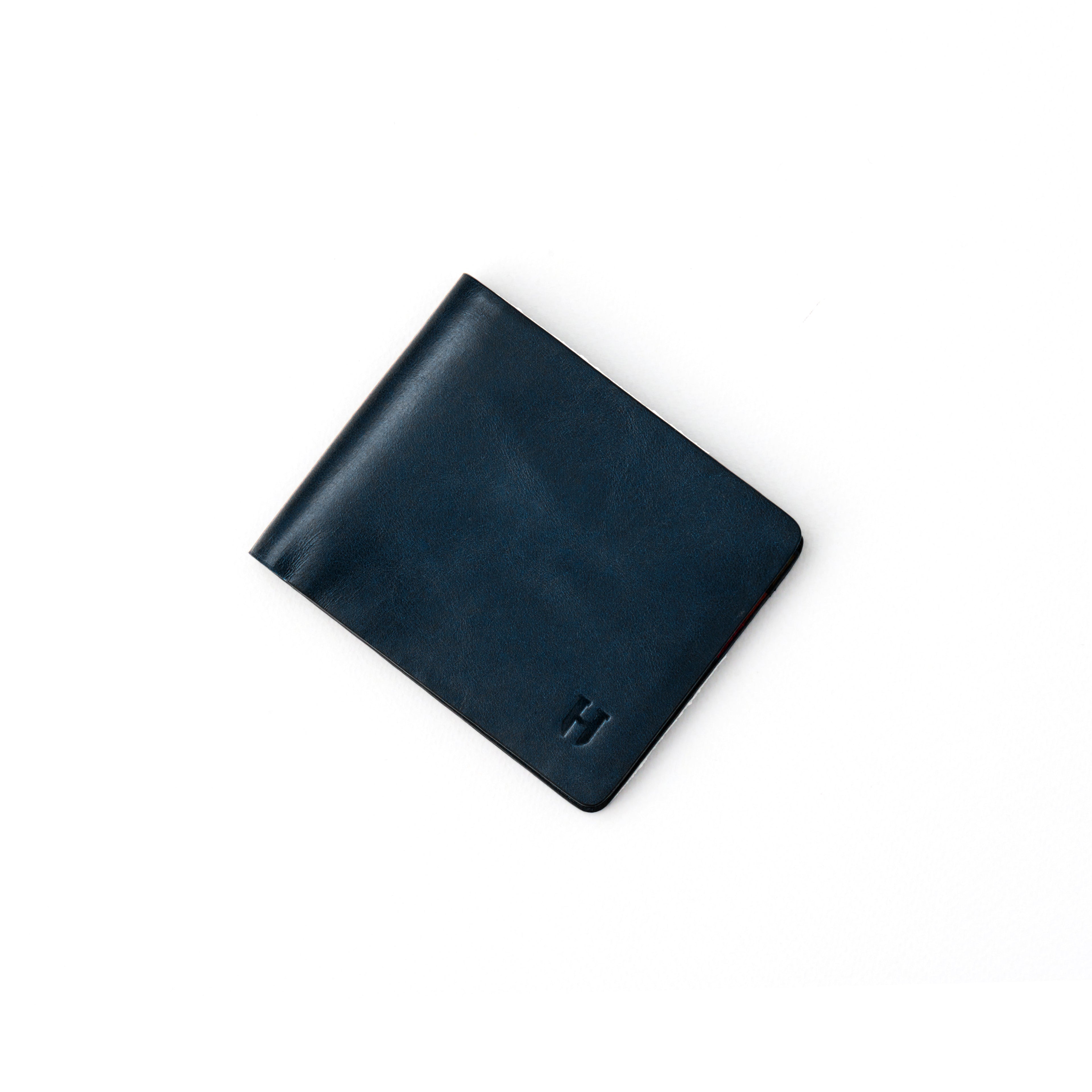 Eldridge Navy Leather Custom Design Wallet