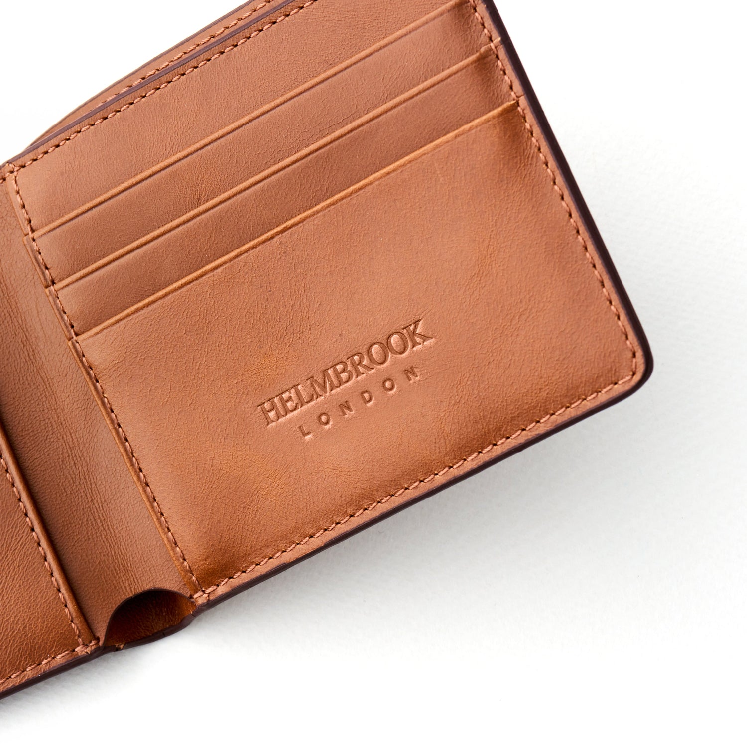 Eldridge Tan Leather Custom Design Wallet