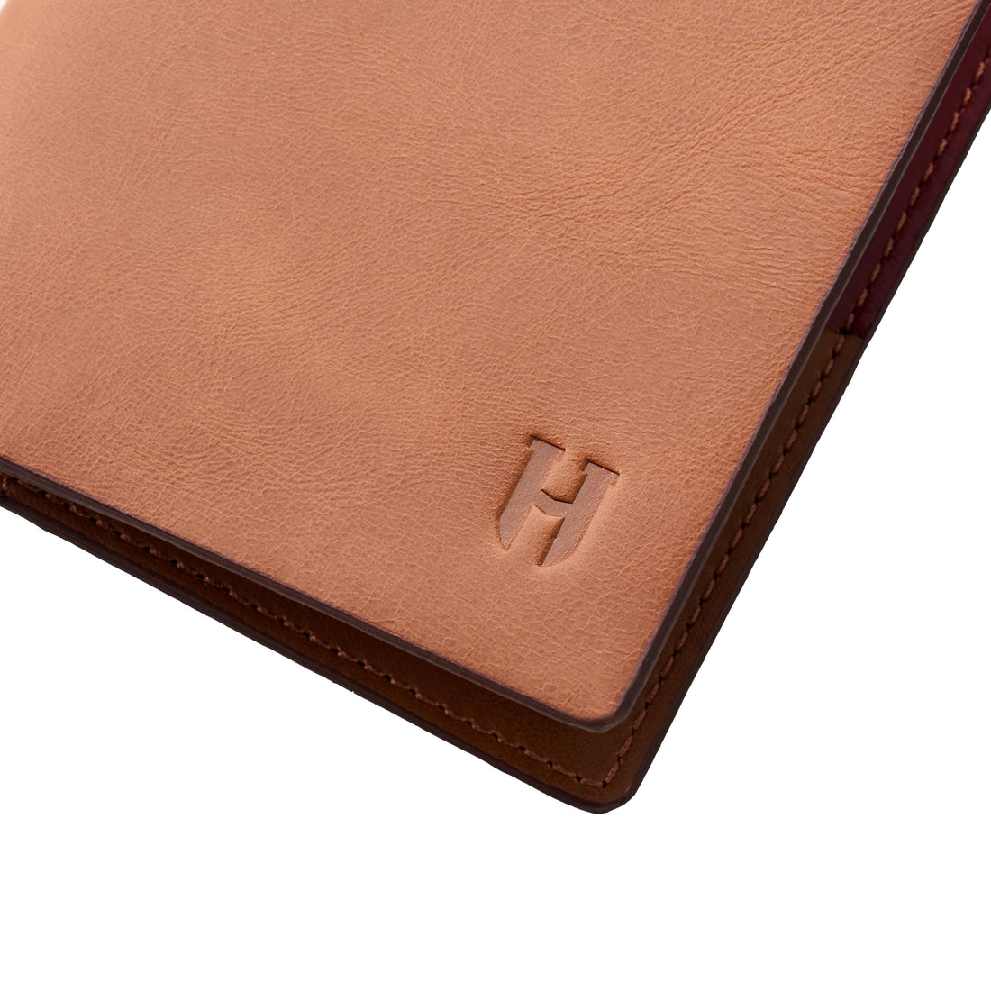 Eldridge Tan Leather Custom Design Wallet