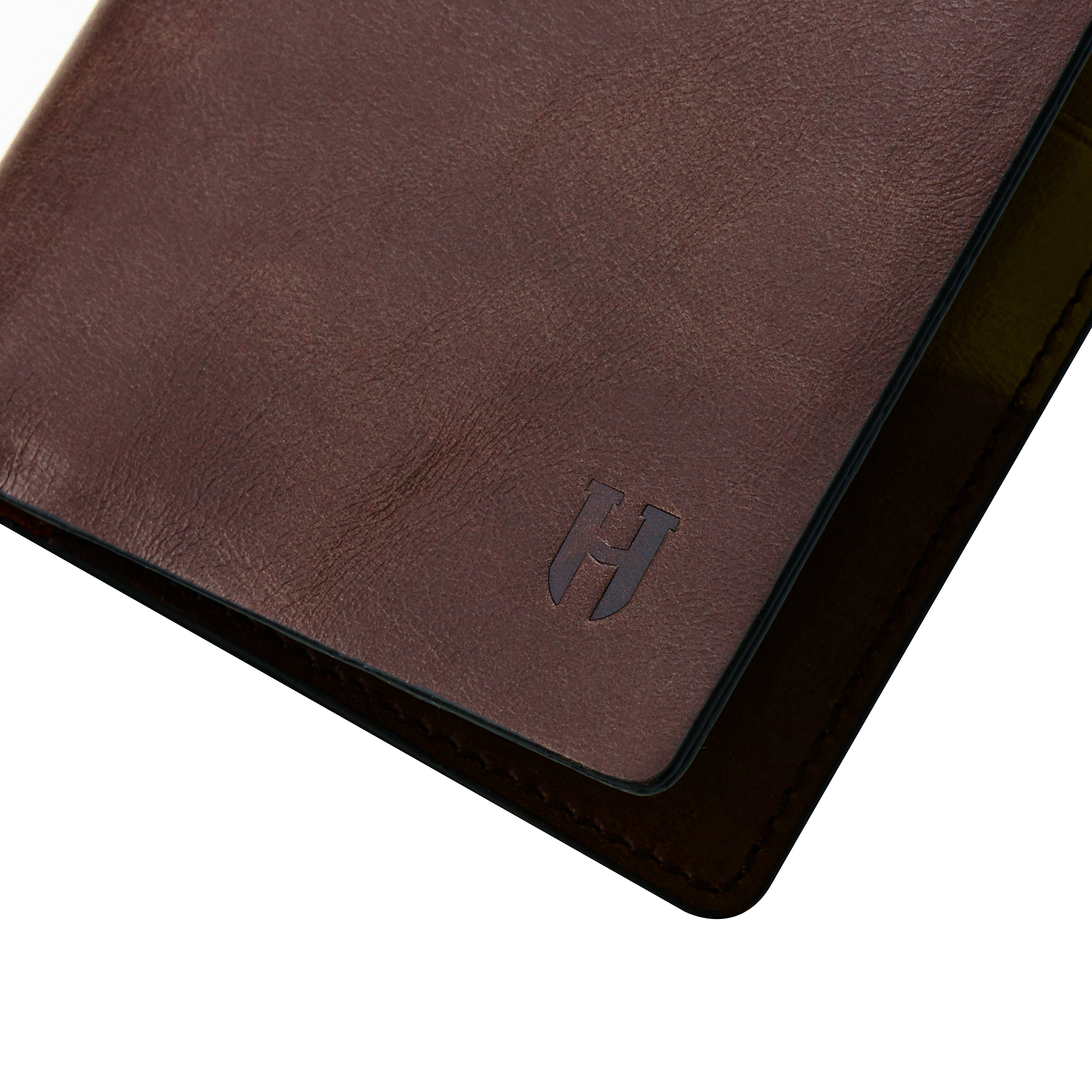 Eldridge Brown Handmade Leather Wallet - Cards and Cash Holder