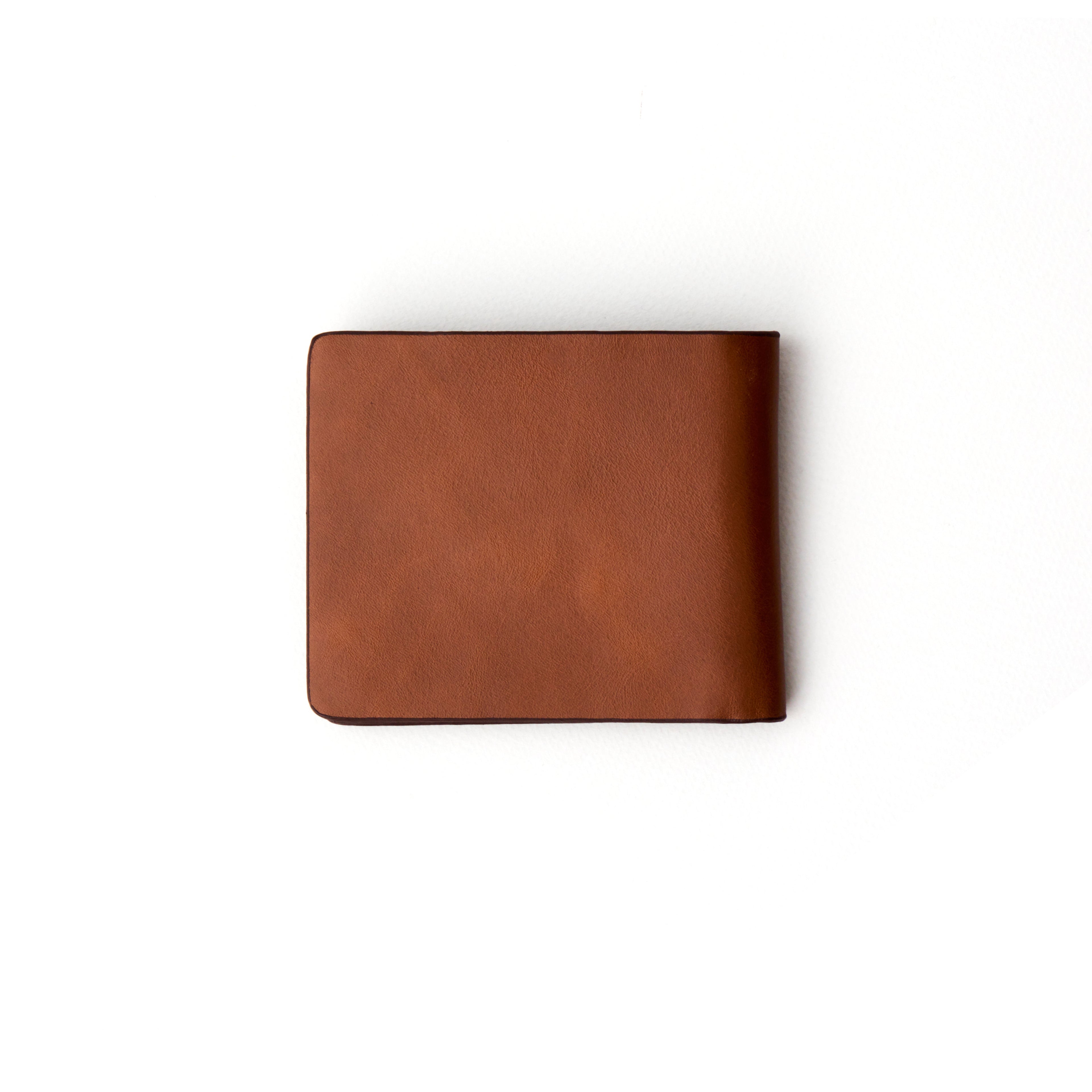 Eldridge Tan Leather Custom Design Wallet