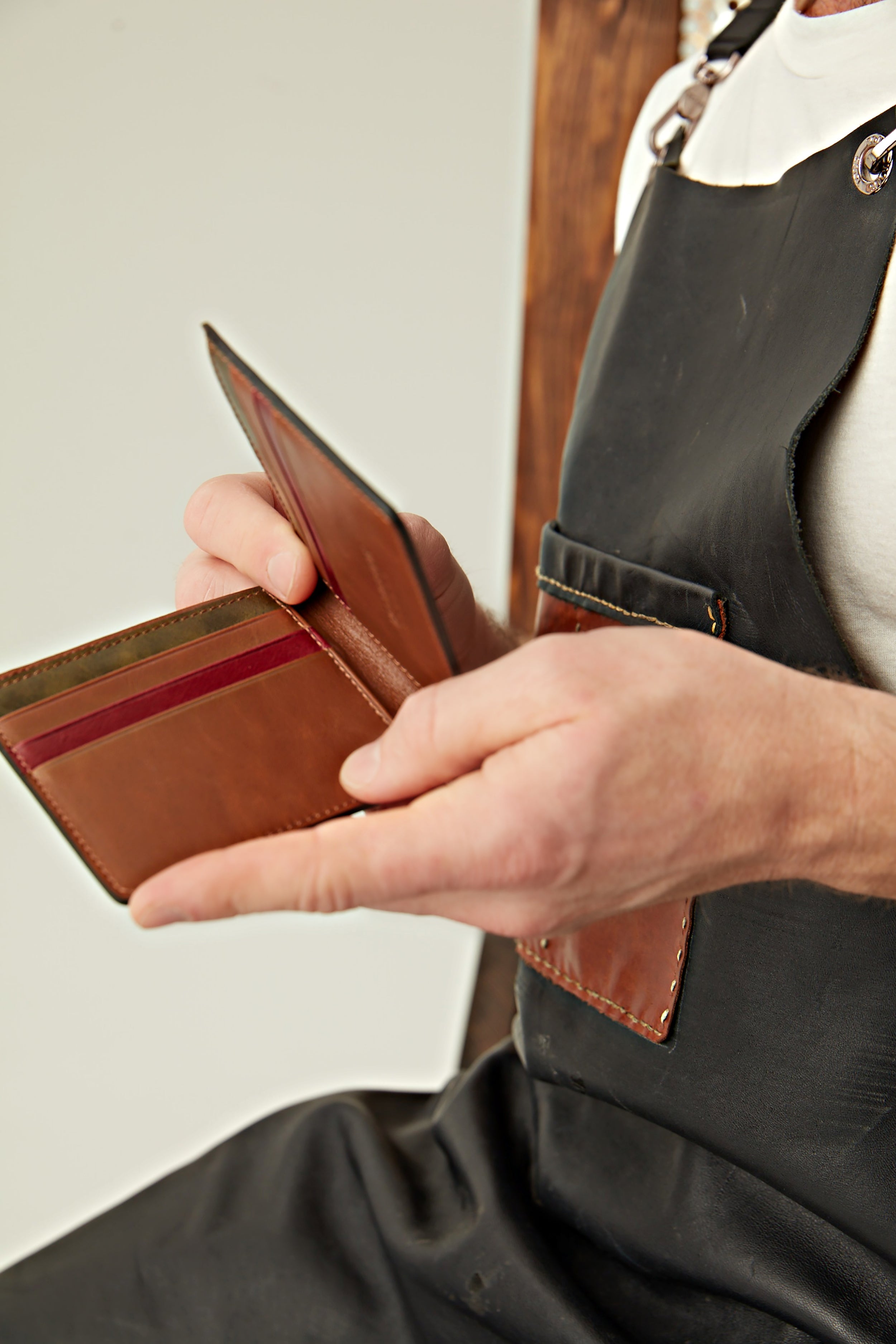 Eldridge Tan Handmade Leather Wallet - Multi Colors