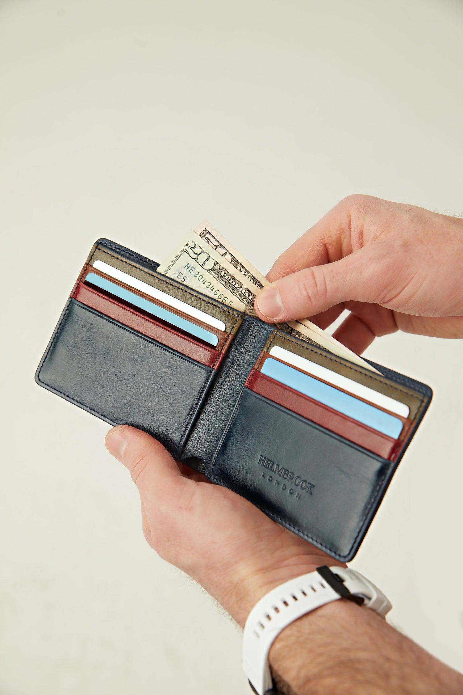 Eldridge Black Handmade Leather Wallet - Multi Colors