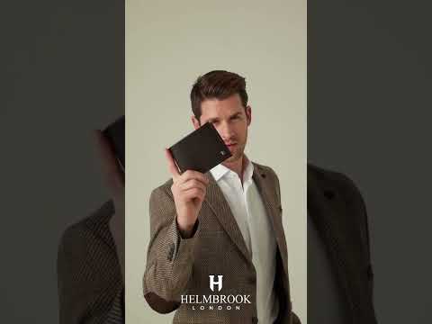 Tanner Mens Leather RFID Wallet for Men - Custom Design - Navy