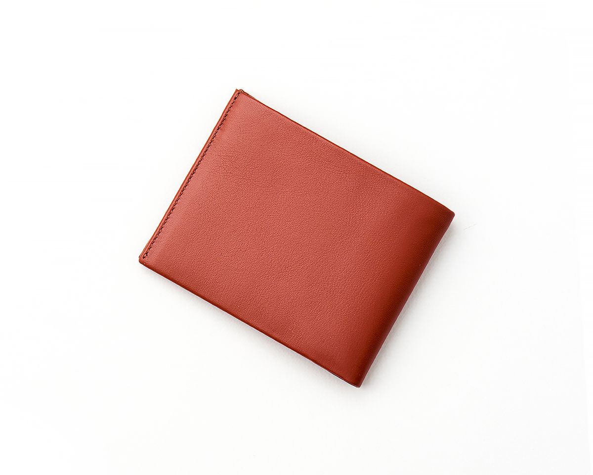 Elegant Tanner leather wallet featuring a cardholder slot and RFID-safe secure technology.