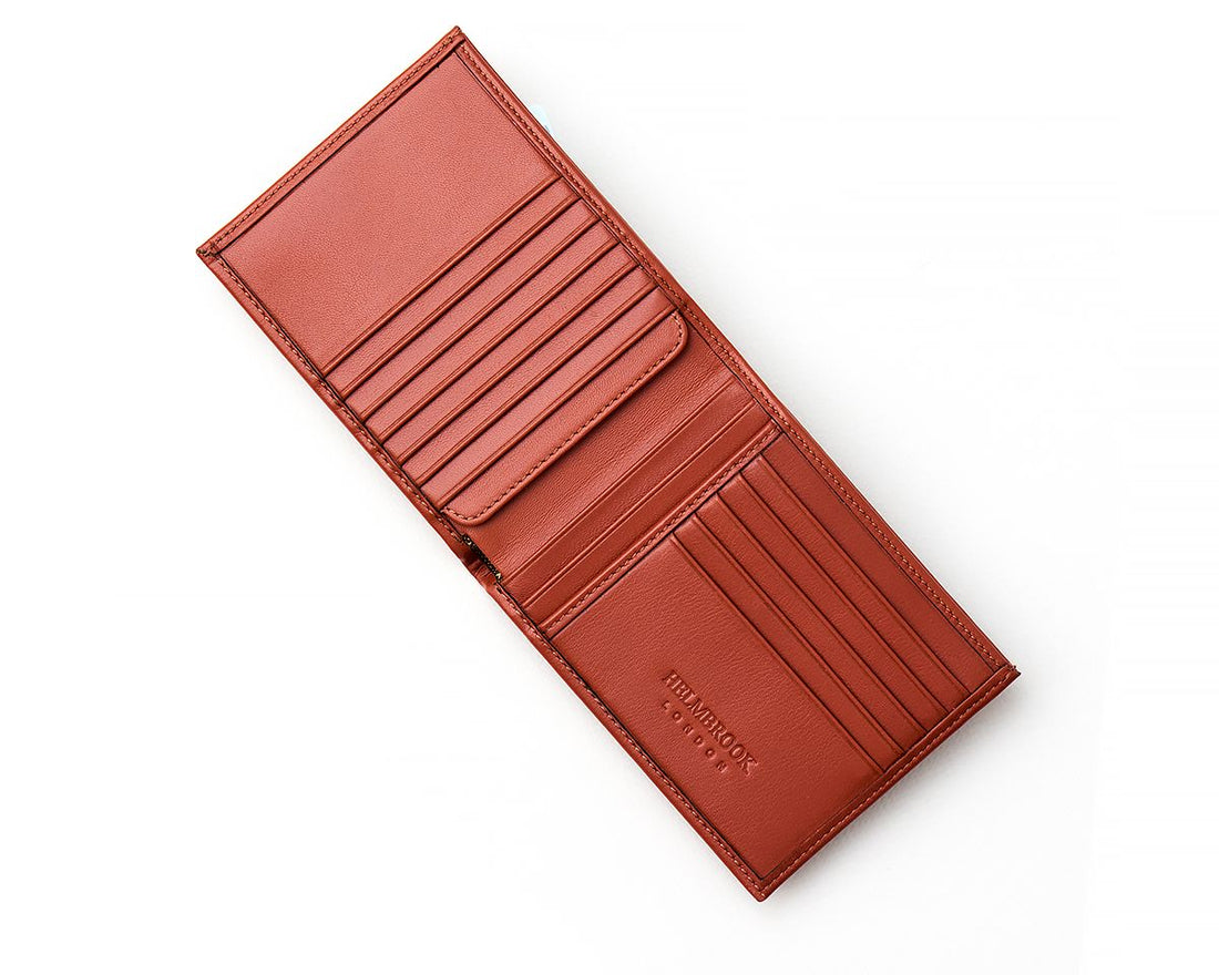 Reliable Tanner wallet ideal for organizing cards and cash during travel or daily activities.