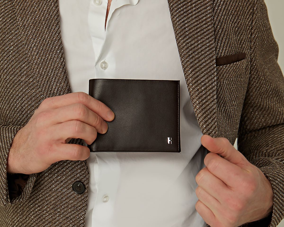 Tanner travel wallet for men with RFID blocking, ensuring security on every journey.