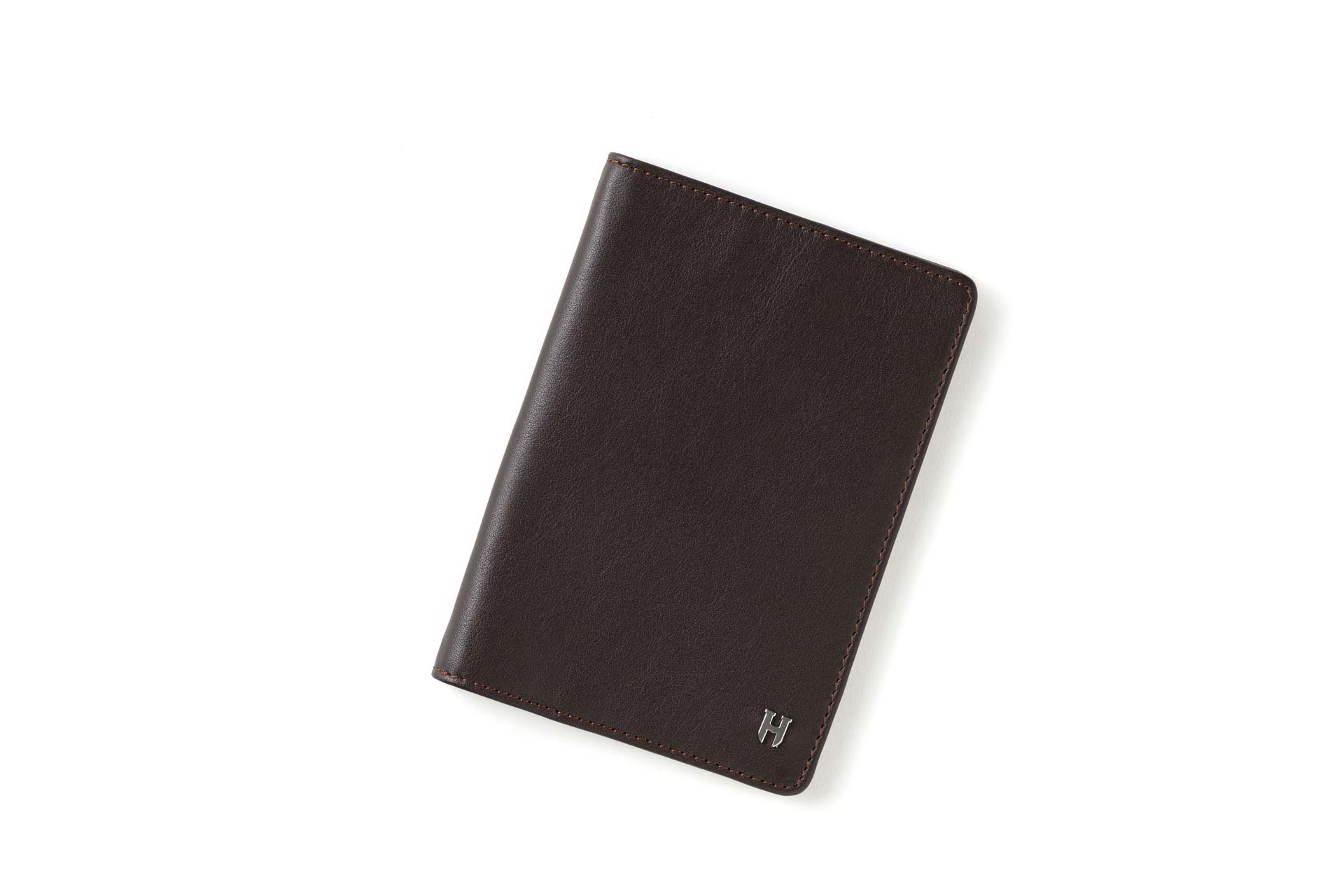 Milton Unisex Leather Handcrafted RFID-Blocking Passport Holder - Brown