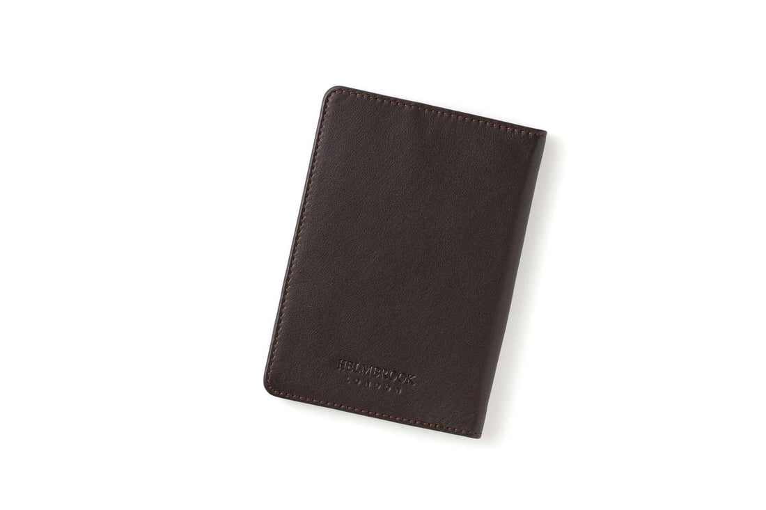 Milton Unisex Leather Handcrafted RFID-Blocking Passport Holder - Brown