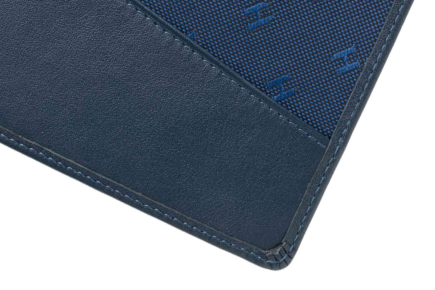 Milton Unisex Leather Handcrafted RFID-Blocking Passport Holder - Navy