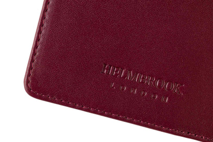 Milton Unisex Leather Handcrafted RFID-Blocking Passport Holder - Burgundy