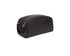 Helmbrook leather toiletry bag for travel, designed to securely hold all your essential items.