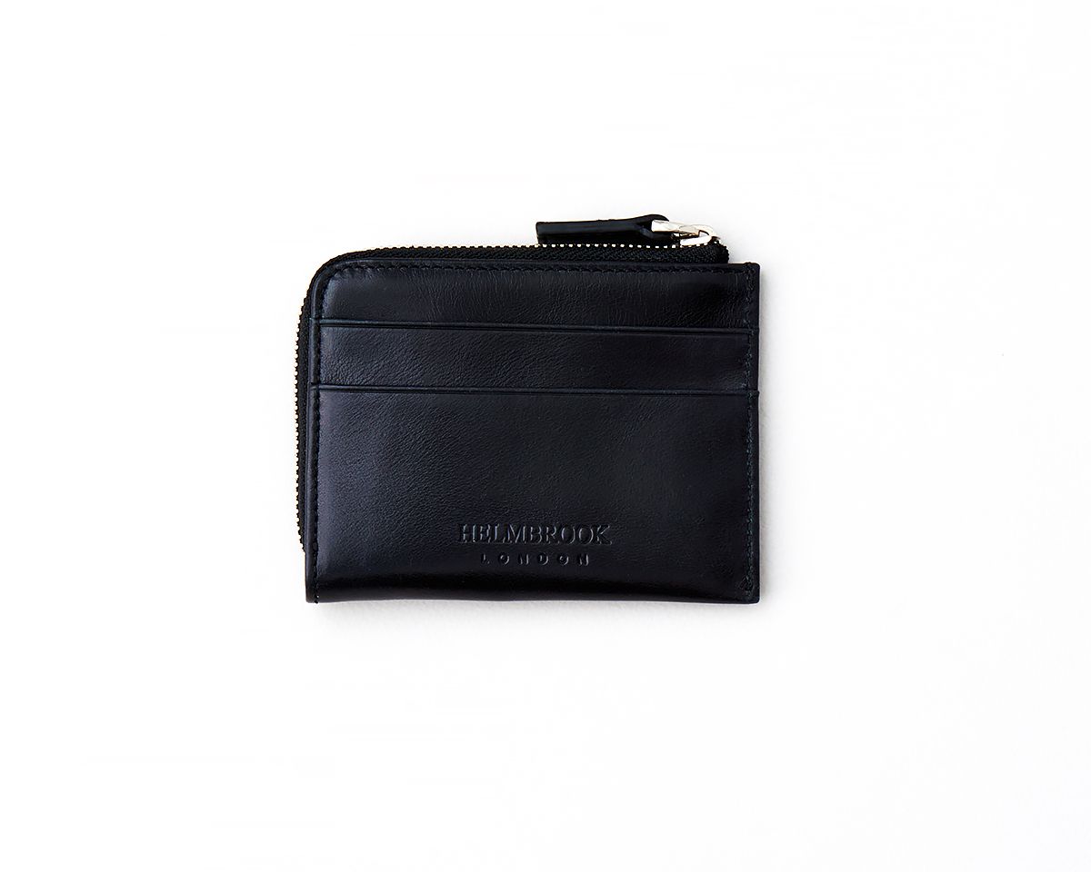 Helmbrook Winfred Handcrafted Leather Travel Toiletry Bag Black